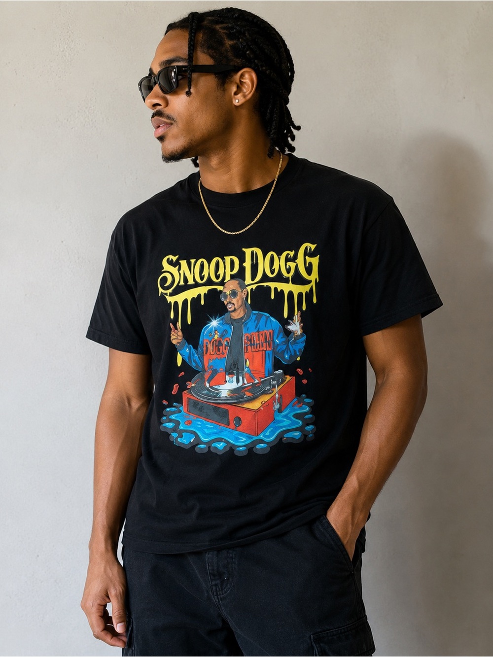 Snoop Dogg Black Graphic Tee - Short Sleeve